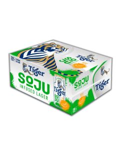 Bia Tiger Soju Infused Larger Vị Dưa Lưới (330ml x 20 Lon)