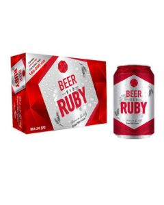 Bia Ruby Đỏ (24 lon x 330ml)