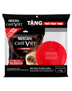 Cà Phê Đen Đá Nescafe Việt Bịch (35 Gói x 16g) Tặng Thố Thủy Tinh