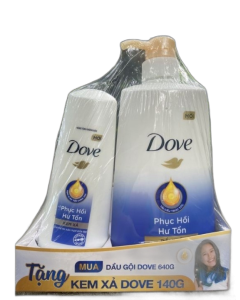 DG Dove Phục Hồi Hư Tổn Chai 640g + DX 140g