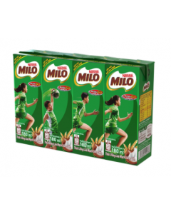 Milo lốc 4 - 180ml - có đường (Thùng In tặng 2 Hộp)