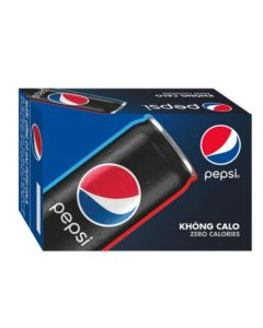 Nước Ngọt Pepsi Black Không Calo (330ml x 24 Lon)