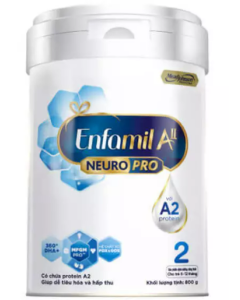Sữa Bột Enfamil A2 NeuroPro số 2 Follow Up Formula, 800g (6 - 12 tháng)