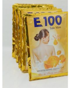 Sữa Tắm E100 Silky Vàng 24 Gói