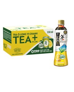 Trà Ô Long Tea + Vị Chanh (350ml x 24 Chai)